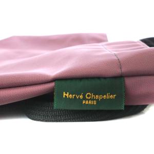 Hervé Chapelier ショルダーバッグ 舟型 L ヴューローズ フェズィ ピンク グレー 925N