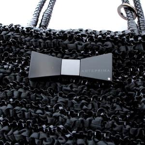 ANTEPRIMA ハンドバッグ ワイヤー リボン ブラック