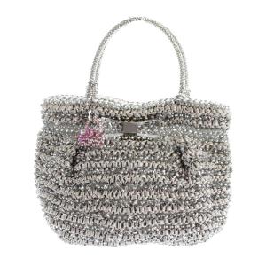 ハンドバッグ ワイヤー グレー