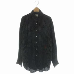 ×MARTINIQUE 21AW スカーフカラーシャツ ドット XS ブラック