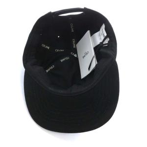 CELINE 22SS 2AUU6641M イニシャル スナップバックキャップ M 黒