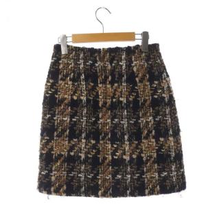 Grace Class 21AW チェック ツイード ミニスカート 台形 36 マルチカラー