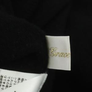 Grace Class 21AW ボウタイニットトップ カットソー プルオーバー 五分袖 リボン 36 ブラック オフホワイト