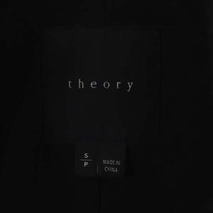 Theory GAILAウールPコート アウター ミドル丈 ダブル 総裏地 チェック S ダークグレー