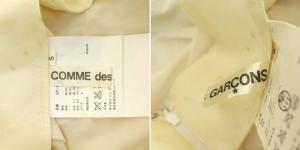 COMME des GARCONS GP-S005 AD2005 ブロークンブライド転写シフォンスカート S ベージュ
