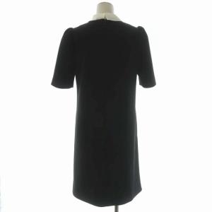 CELFORD 21AW ボウタイコクーンワンピース ミモレ丈 半袖 36 ブラック