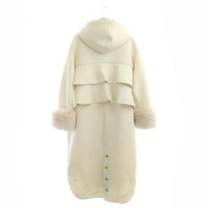 Diagram GRACE CONTINENTAL 21AW バックフリルパーカー ジップアップ アウター ロング 袖フェイクファー 36 キナリ