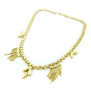 IOSSELLIANI ネックレス チェーン ゴールド ブラック