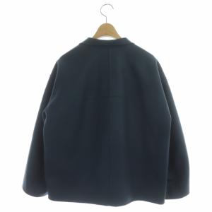 Drawer 20AW ウールケヌキショートコート スタンドカラージャケット 38 ブルーグレー