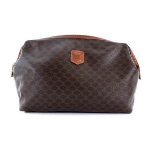 セカンドバッグ ポーチ レザー 茶 ブラウン OH