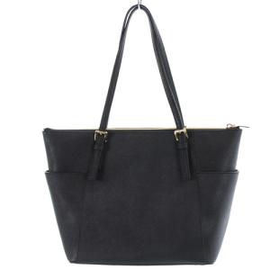 MICHAEL KORS トートバッグ レザー ロゴ 黒 ブラック