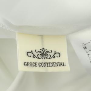 GRACE CONTINENTAL マルチレースロングワンピース ノースリーブ 38 ホワイト