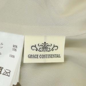 GRACE CONTINENTAL ベロアプリーツスカート ロング 36 シャンパンベージュ