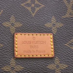 LOUIS VUITTON M42256 モノグラム ソミュール30 ショルダーバッグ 茶