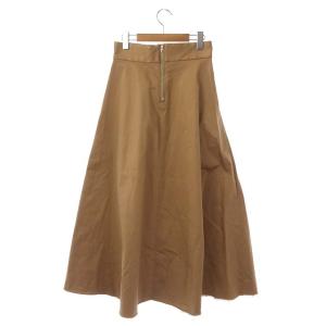 upper hights ARMY THE MAXI カットオフ チノスカート ロング マキシ丈 裾カットオフ 24 茶 ブラウン