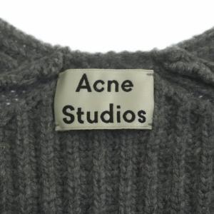 Acne Studios Vネックニット セーター プルオーバー 長袖 S グレー