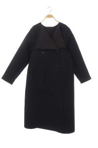 ENFOLD リバーシブルボンディングコート チェック柄 38 紺