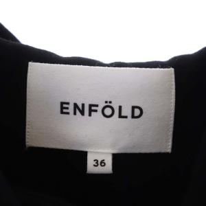 ENFOLD 21AW ファインウールダブルクロス1フーディ ブルゾン 36 黒