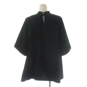 ENFOLD 21SS シルケット天竺 ハングNeck PULLOVER プルオーバー 七分袖 38 ブラック