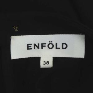 ENFOLD 21SS シルケット天竺 ハングNeck PULLOVER プルオーバー 七分袖 38 ブラック