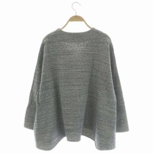 ENFOLD 裏起毛 Vネックワイドスウェット トレーナー 長袖 プルオーバー 36 グレー