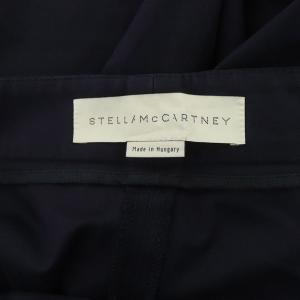STELLA McCARTNEY サイドレースラインワイドパンツ フレアパンツ 36 紺 ネイビー