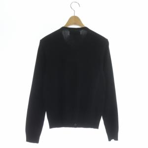 agnes b. プレッションカーディガン ニット 長袖 2 ブラック