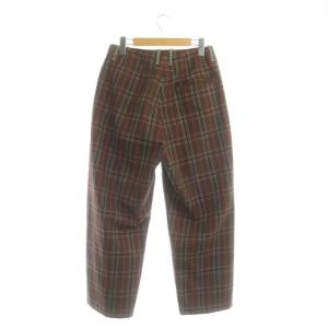 MM6 Maison Margiela クレイジーパターンチェックパンツ ワイド ボタンフライ ウール混 40 マルチカラー