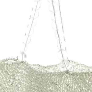 ANTEPRIMA ビーズハンドル スクエアワイヤーバッグ シルバー色