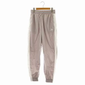 NB Athletics パイピング ウーブンパンツ ジョガー S ピンク ホワイト WP11505