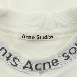 Acne Studios NAVIDモックネックロゴTシャツ 半袖 リブ XS 白 ホワイト