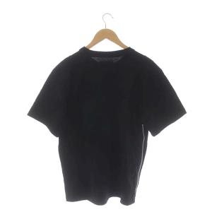sacai サイドジップポケット付半袖Tシャツ カットソー クルーネック 1 黒 ブラック 02375M
