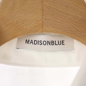 MADISONBLUE 22SS SLEEVELESS TIE BL L.OX ブラウス リボン付き 比翼仕立て 01 白