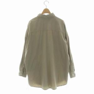 REMI RELIEF アパルトモン取り扱い Chambray シャツ 長袖 チュニック丈 前開き F ライトベージュ