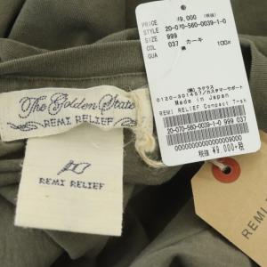 REMI RELIEF L'Appartement取り扱い Compact T-sh Tシャツ カットソー 半袖 無地 コットン F カーキブラウン