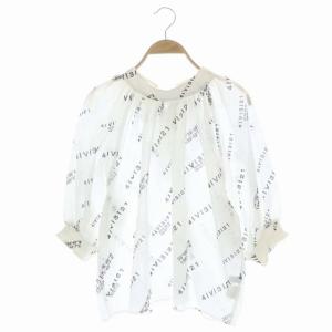 19SS PASSCODE GATHER BLOUSE ブラウス シャツ カットソー ボウタイ バルンスリーブ シアー 七分袖