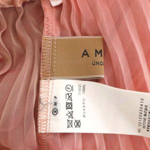 Ameri VINTAGE 21AW UNDRESSED 2WAY SHEER CHAMBRAY SKIRT スカート プリーツ シアー ロング フレア