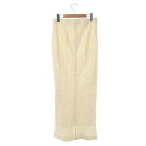 MADISONBLUE LINEN MAXI SKIRT リネン マキシスカート ロング S アイボリー