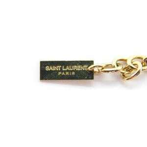 SAINT LAURENT PARIS ネックレス ペンダント コインモチーフ ゴールド色