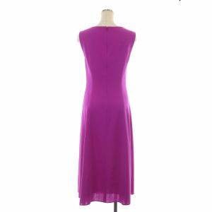 UNITED ARROWS UPCS フィット & フレア ワンピース ロング ノースリーブ 36 紫 パープル