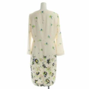 Diagram GRACE CONTINENTAL 花柄 タイト ワンピース ミモレ丈 長袖 38 マルチカラー