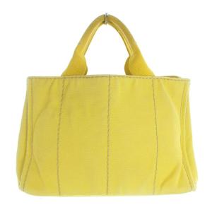 PRADA トートバッグ キャンバス イエロー