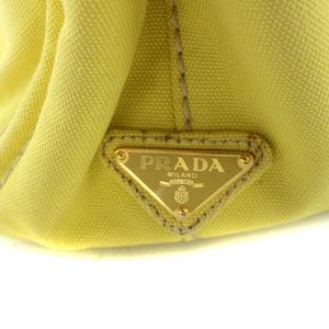PRADA トートバッグ キャンバス イエロー