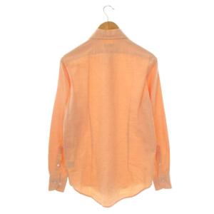 BARNEYS NEW YORK シャツ コットン 長袖  M オレンジ