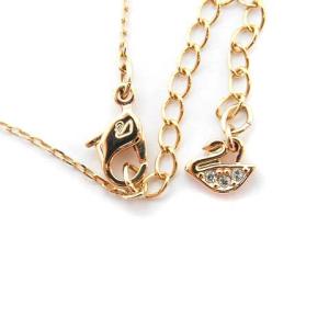 SWAROVSKI ネックレス ダンシングストーン ゴールド色