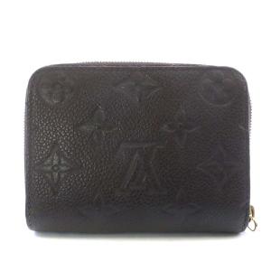 LOUIS VUITTON M60553 モノグラム アンプラント ジッピーコインパース コインケース レザー ダークブラウン 