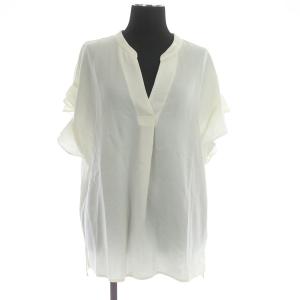 20SS フレアスリーブスキッパーブラウス 半袖 プルオーバー F アイボリー