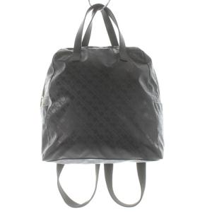 リュックサック 総柄 ハンドバッグ ブラック