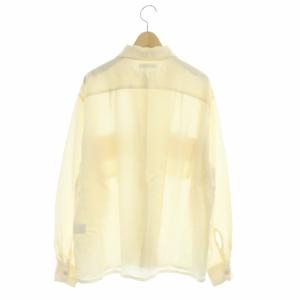 MADISONBLUE フラップポケットシャツ ブラウス オーバーサイズ 長袖 00 クリームイエロー