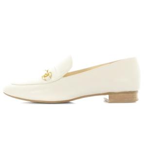 TOMORROWLAND ビットローファー レザー 37 23.5-24cm オフホワイト